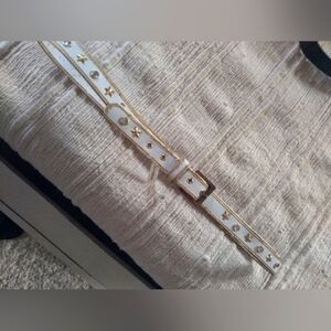 4@30.00 or 8.00 White and Gold Star Studded Belt
